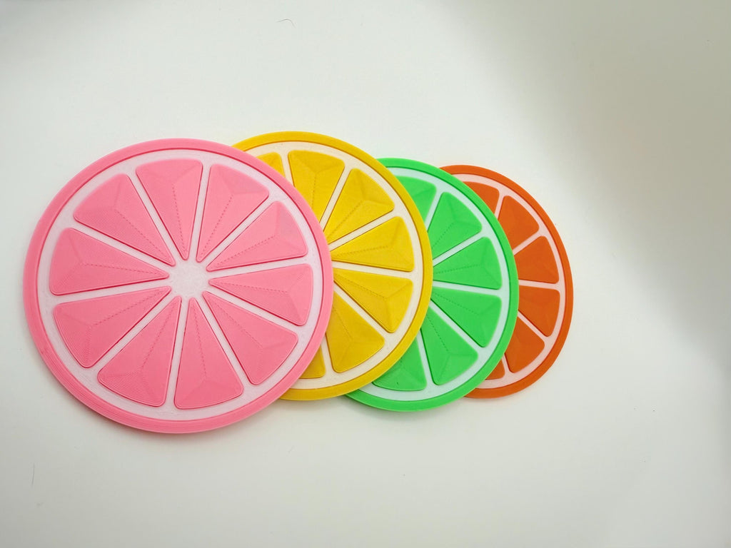 Fruit, Coasters, 3D Printed