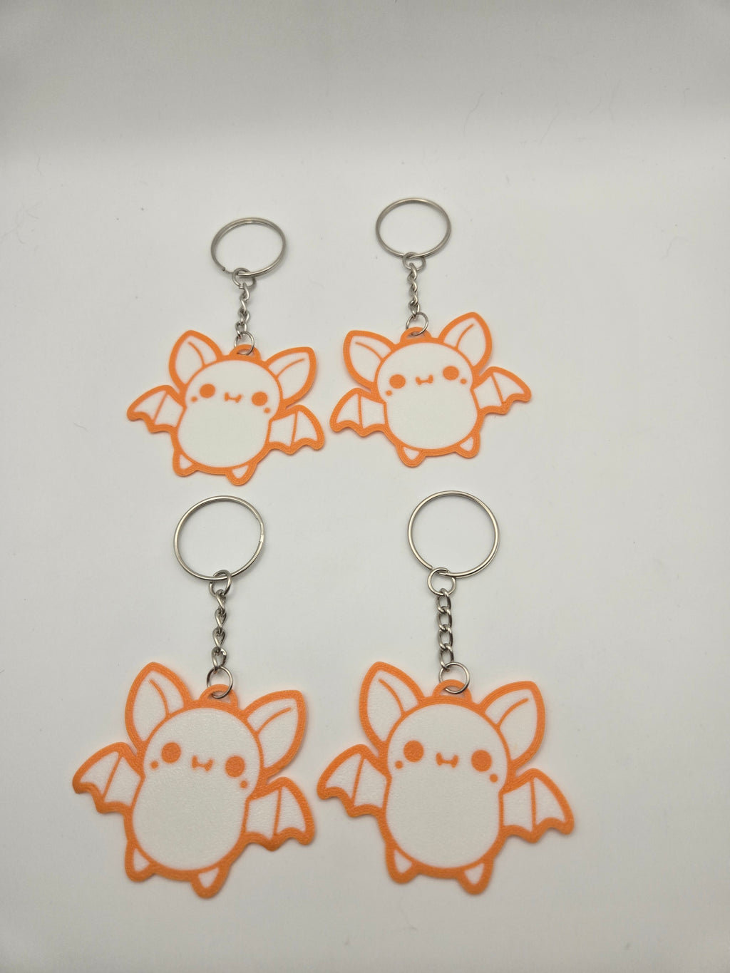 Bat, Keyring, Halloween, Cute Set of 4
