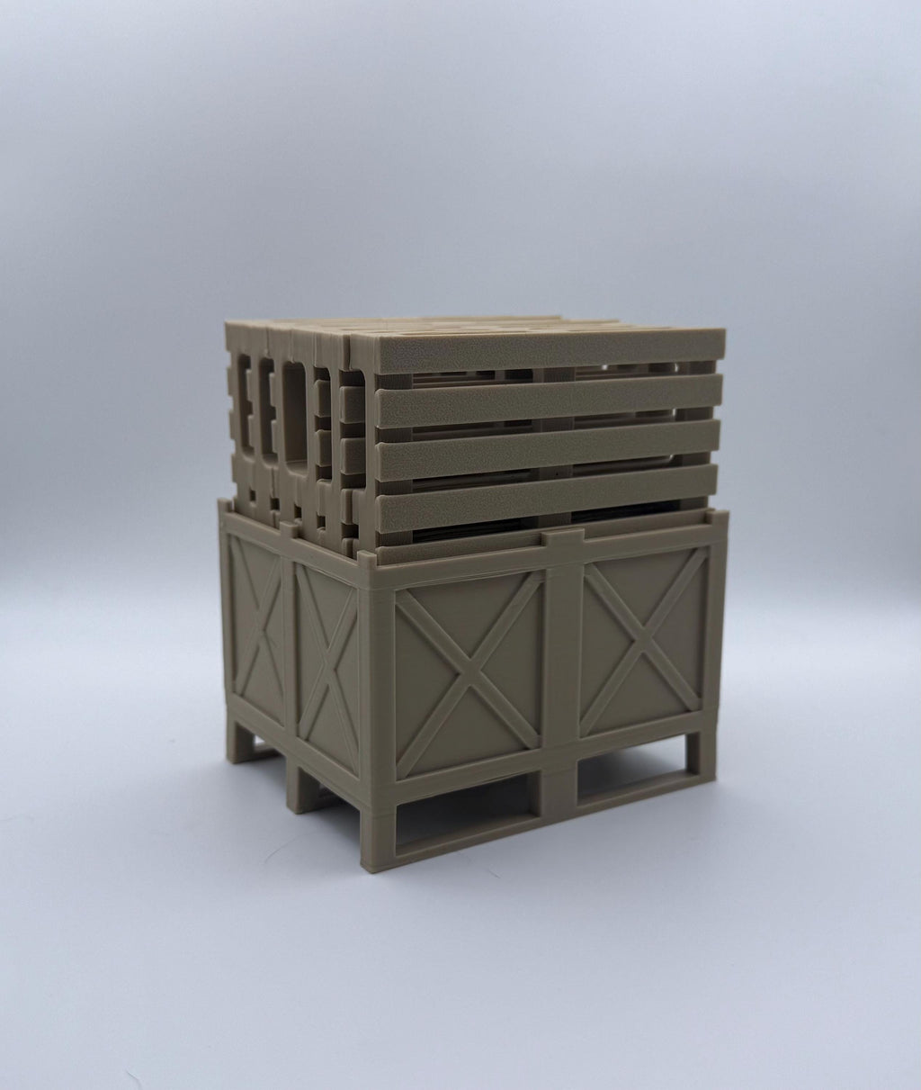 Pallet Style, Coaster, Crate, 3D printed