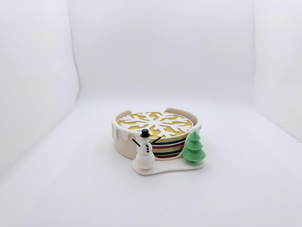 Christmas Coaster set of 6 with stand