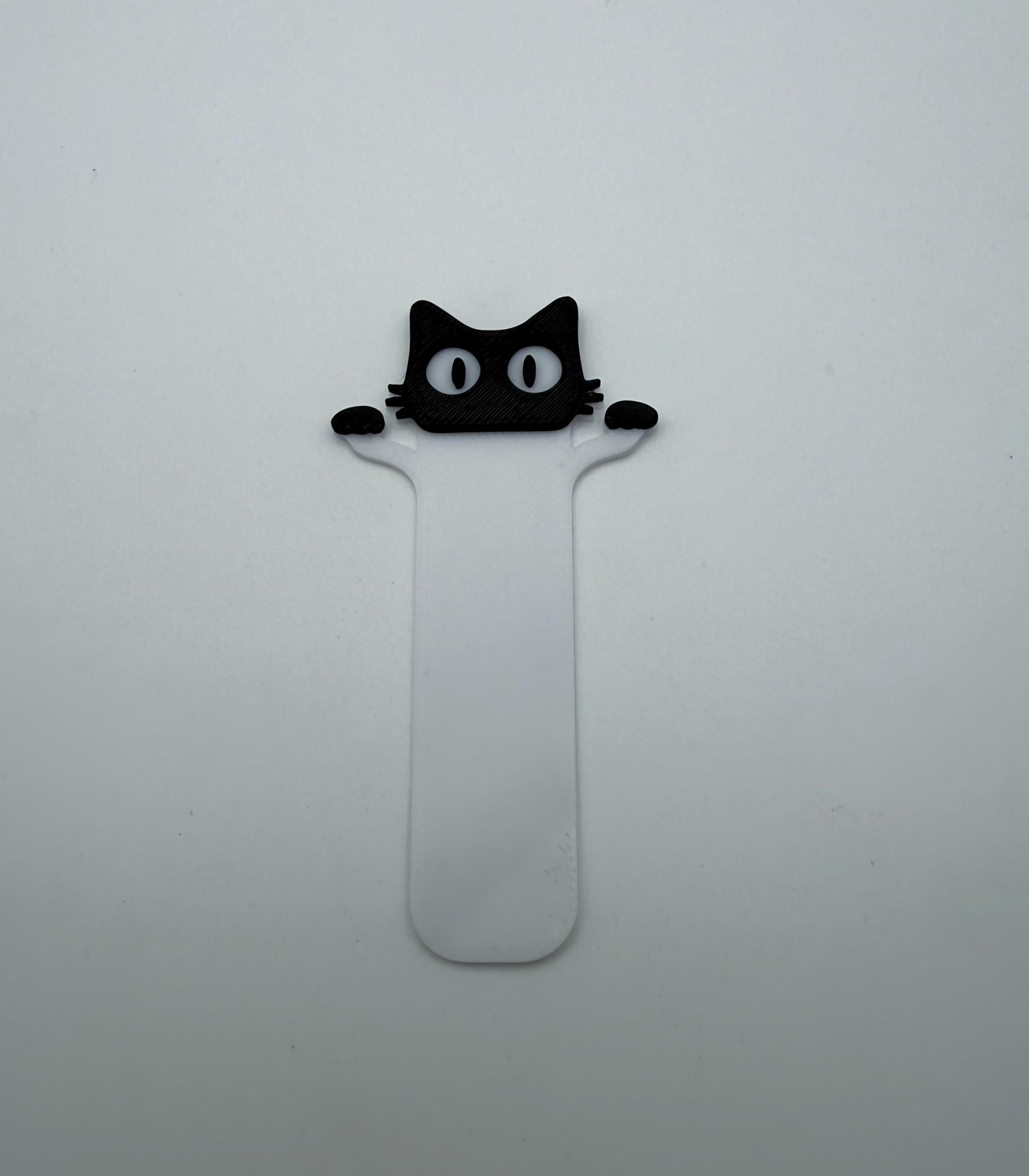 Cat, Bookmark, Book, Mark