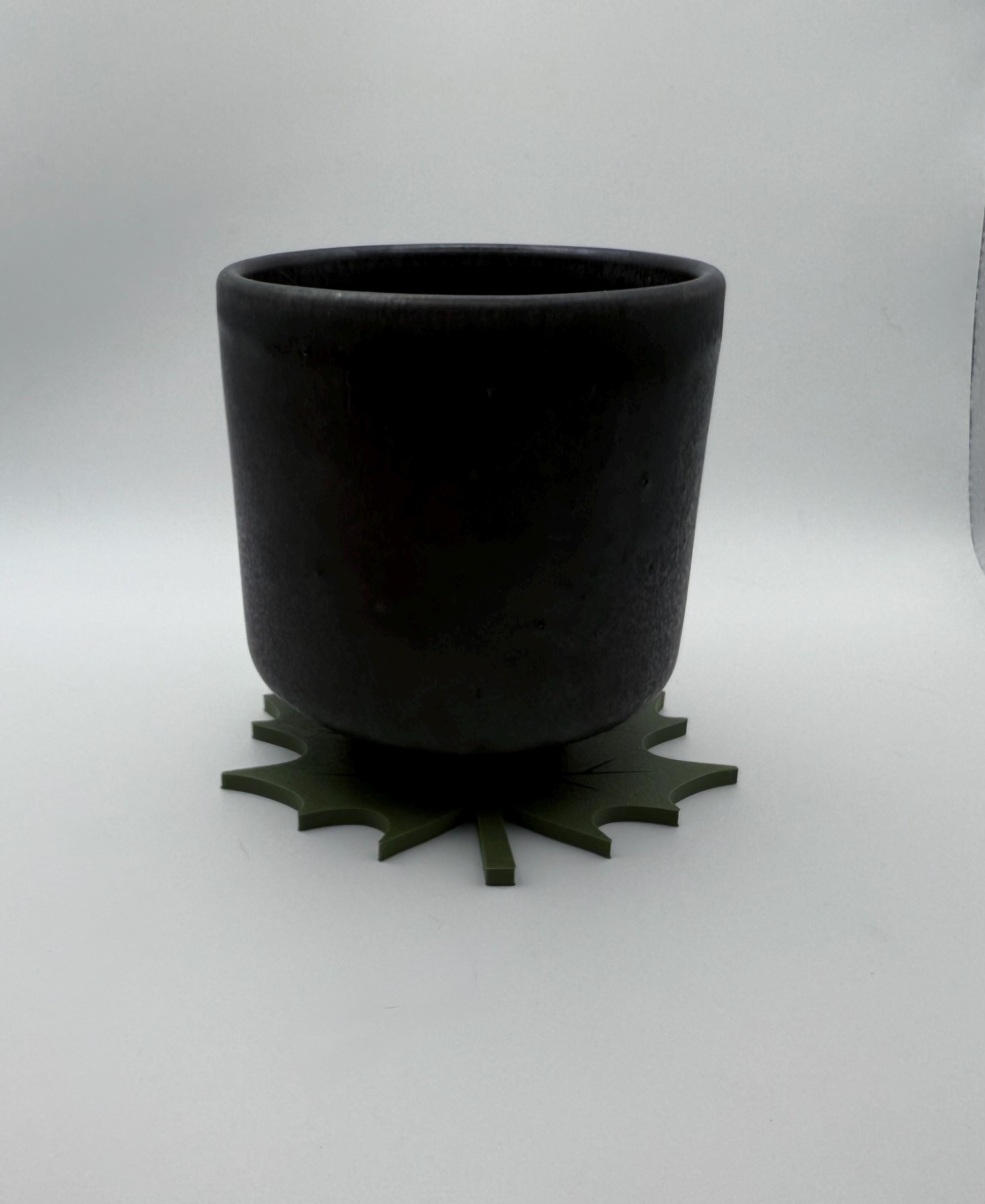 Leaf Coasters, Set of 4.