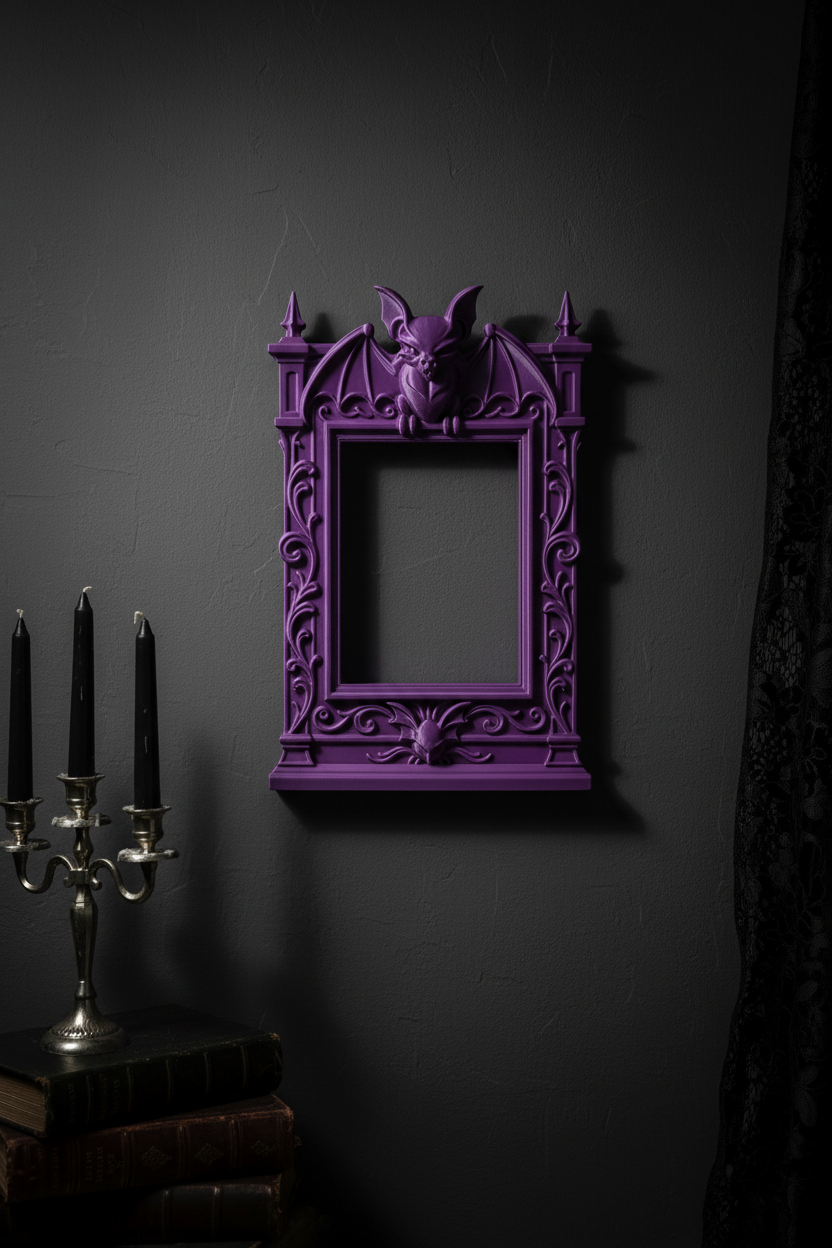 Bat Gothic Frame Decor
