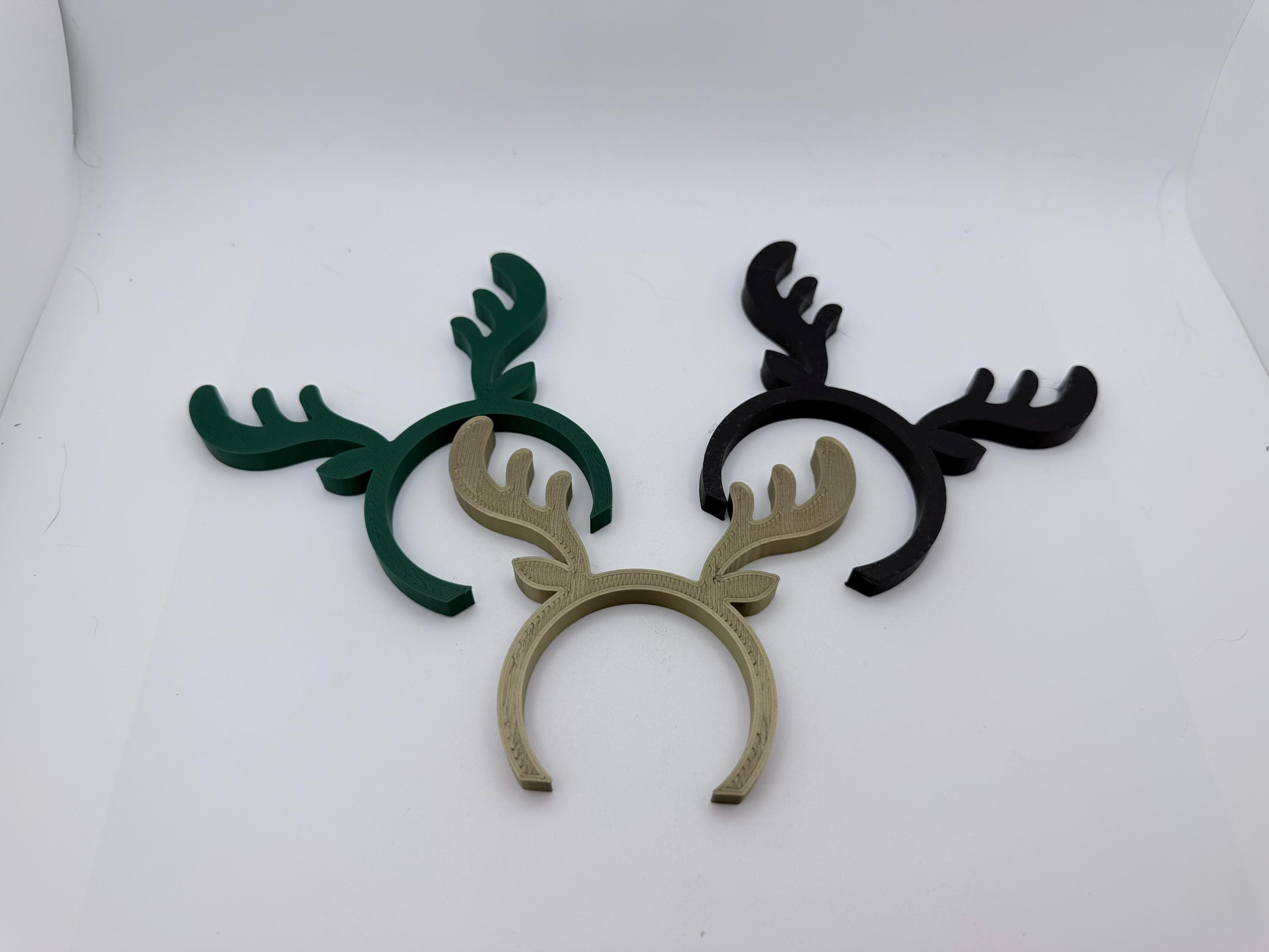 Christmas Napkin Holders with Antlers and Ears. Set of 4