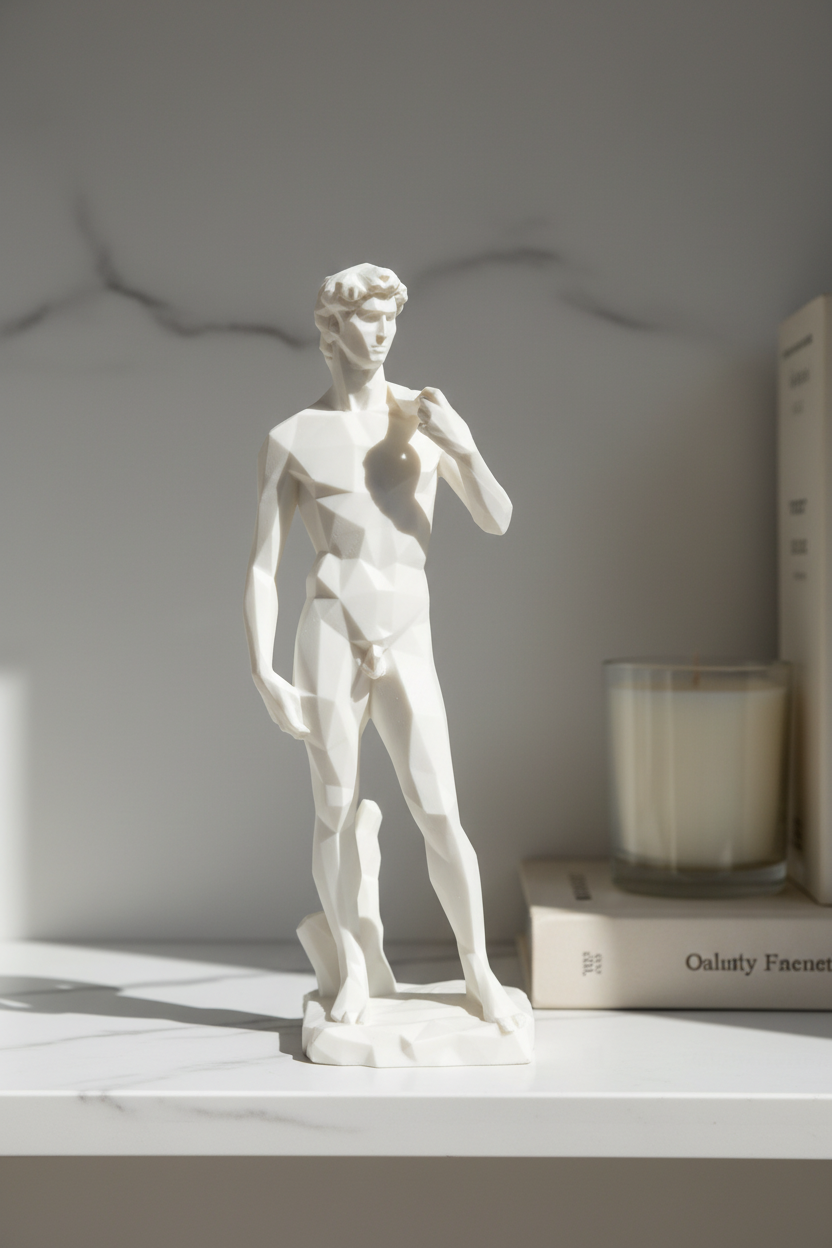 Geometric, St, David, Statue, Figure