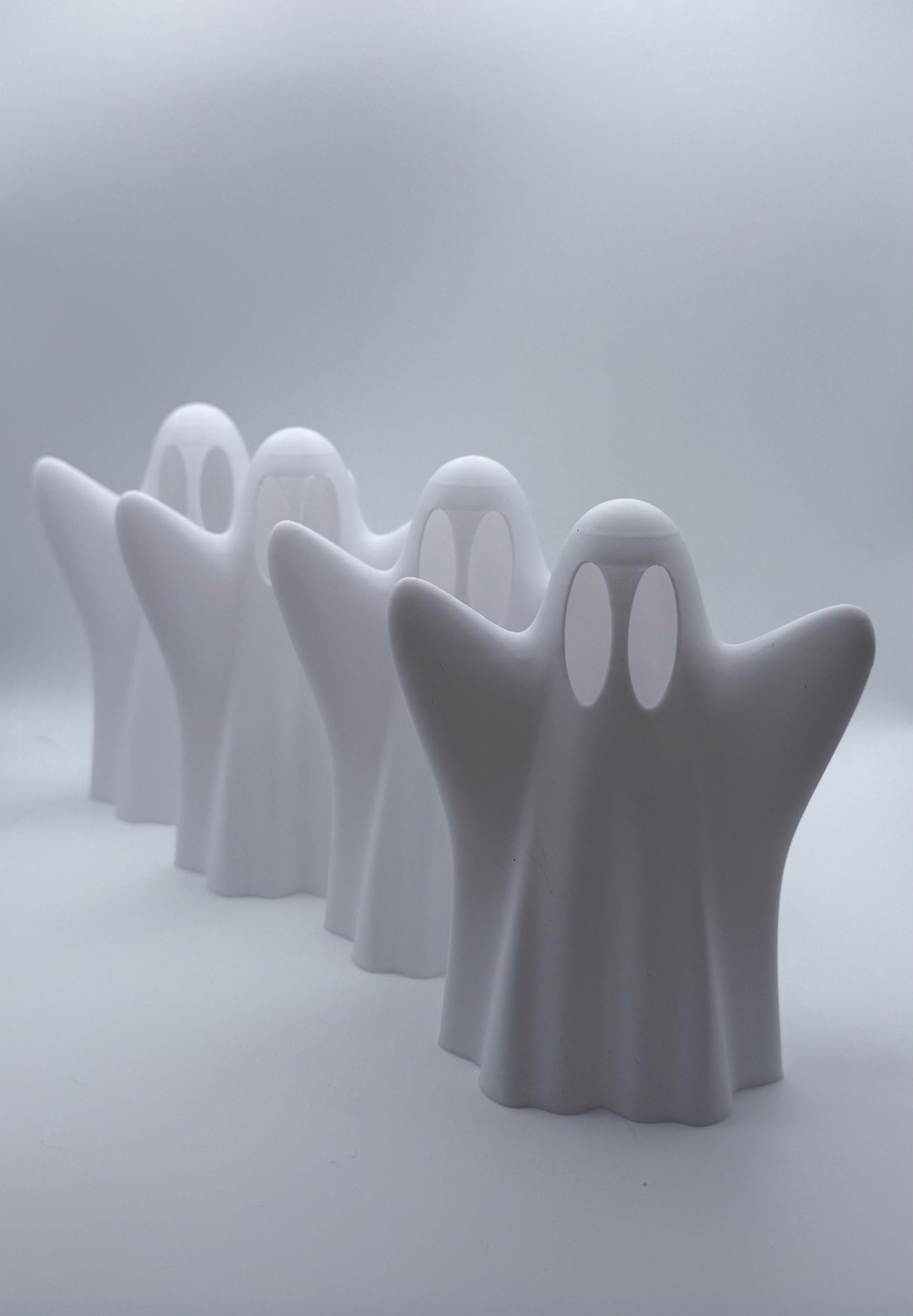 Ghost, Tealight, Lamp, 3D Printed, Set of 4