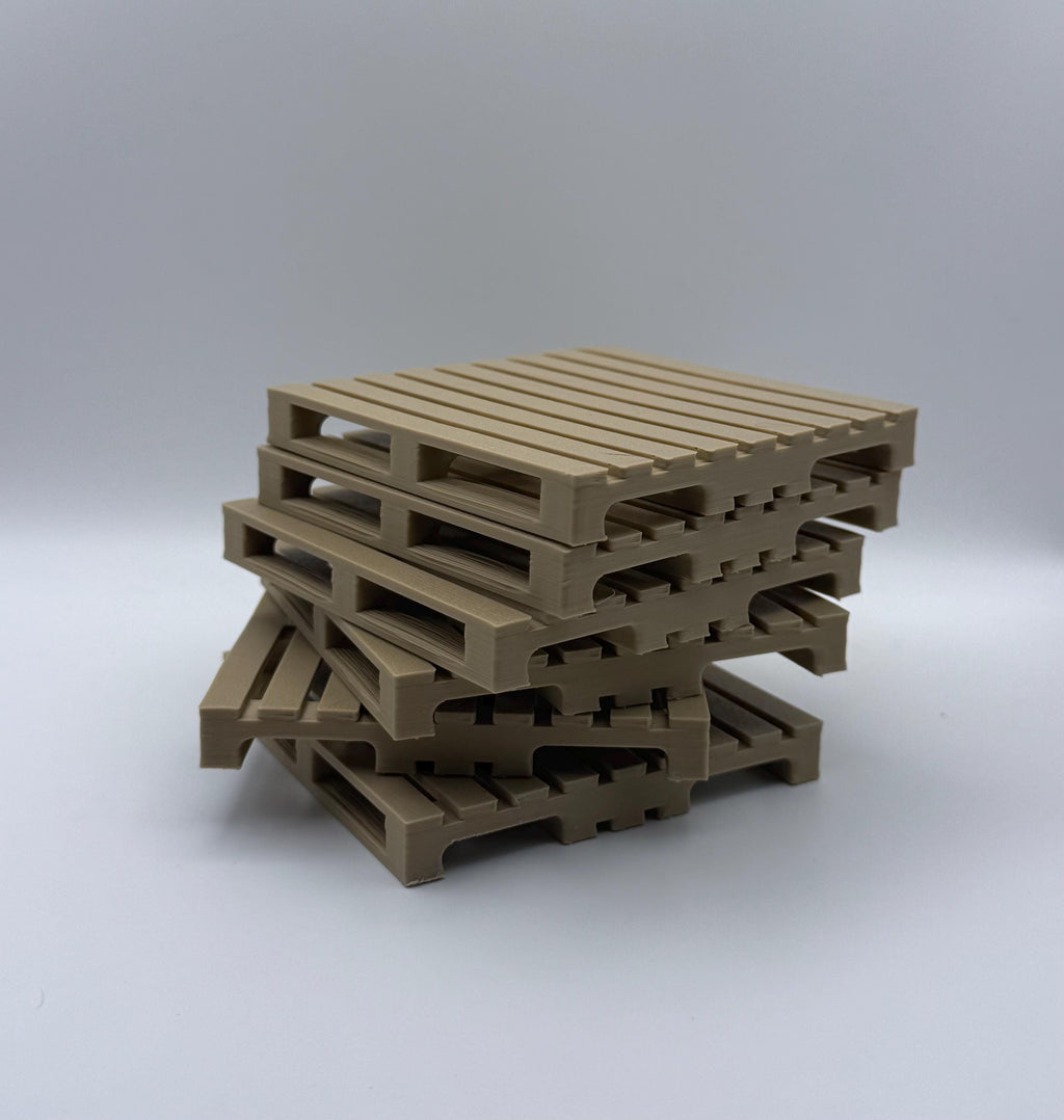 Pallet Style, Coaster, Crate, 3D printed