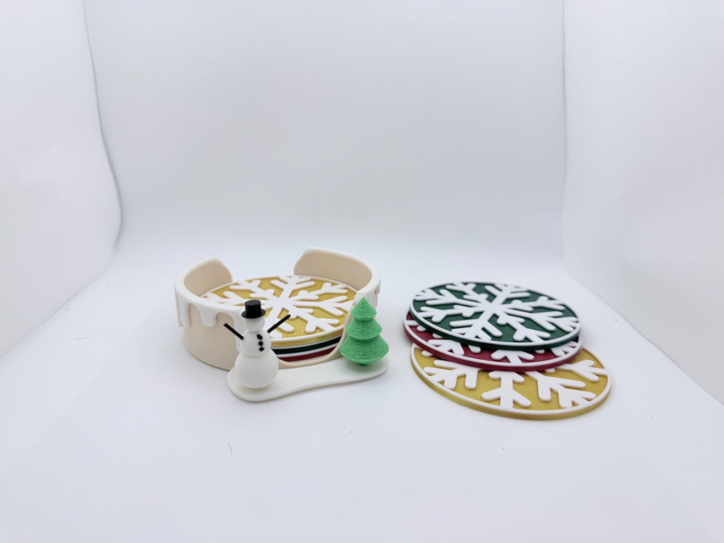 Christmas Coaster set of 6 with stand