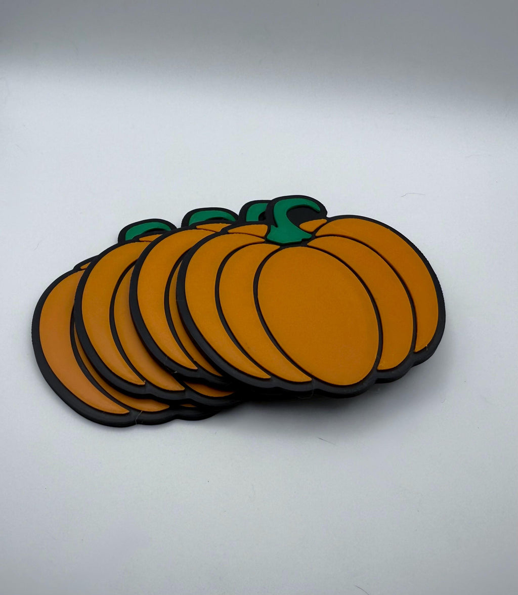 Pumpkin Coaster, set of 4, halloween.