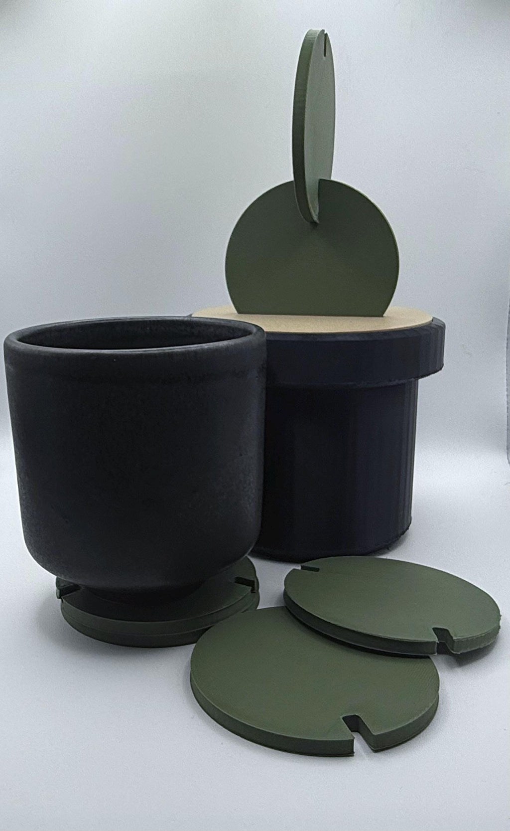 Cactus Plant, Coasters, 3D Printed